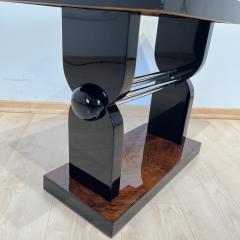 Art Deco Side Table Walnut Veneer Chrome France circa 1930 - 2989328