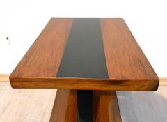 Art Deco Side Tables Walnut Veneer and Black Polish France circa 1930 - 1730210