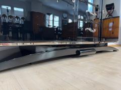 Art Deco Sideboard Black Lacquer Nickel Maple France circa 1930 - 3181322
