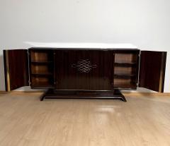 Art Deco Sideboard Macassar Ebony and Brass Paris circa 1930 - 3947717