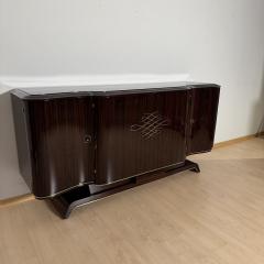 Art Deco Sideboard Macassar Ebony and Brass Paris circa 1930 - 3947719