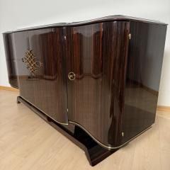 Art Deco Sideboard Macassar Ebony and Brass Paris circa 1930 - 3947722