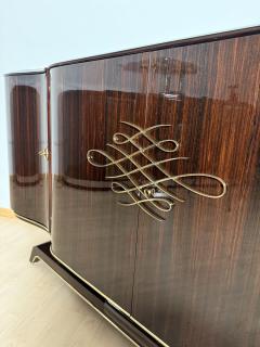 Art Deco Sideboard Macassar Ebony and Brass Paris circa 1930 - 3947724