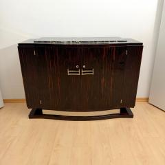 Art Deco Sideboard Macassar Marble Chrome France circa 1930 - 4455509