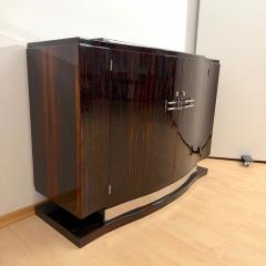 Art Deco Sideboard Macassar Marble Chrome France circa 1930 - 4455512