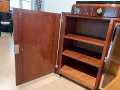 Art Deco Sideboard Rosewood Macassar Nickel Glass France circa 1930 - 2180961