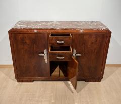 Art Deco Sideboard Walnut Lacquer Nickel France circa 1930 - 3325254