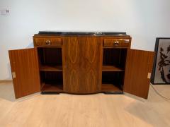 Art Deco Sideboard Walnut Veneer Nickel Fittings France circa 1930 - 2180949