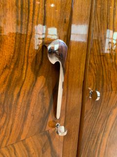 Art Deco Sideboard Walnut Veneer Nickel Fittings France circa 1930 - 2180952