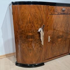 Art Deco Sideboard Walnut Veneer Nickel France circa 1930 - 3481009