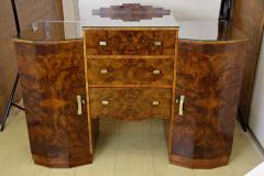 Art Deco Sideboard or Buffet Burr Walnut Bookmatched Austria circa 1925 - 3415941