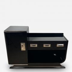 Art Deco Sideboard with Dry Bar Black Lacquer France circa 1930 - 3917263