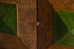 Art Deco Sideboard with Pyramid Inlay Doors France 1930s - 4549601