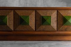 Art Deco Sideboard with Pyramid Inlay Doors France 1930s - 4549632