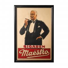 Art Deco Sigaren Maestro Poster Cigars - 4623385