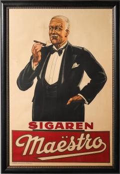 Art Deco Sigaren Maestro Poster Cigars - 4623386