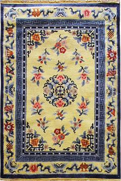 Art Deco Silk Chinese Rug the Sun - 4362203