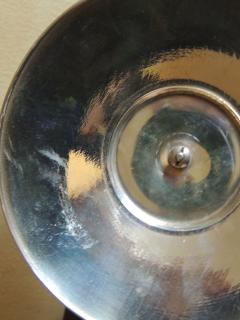Art Deco Silver Compote with Ebony Detail - 384222