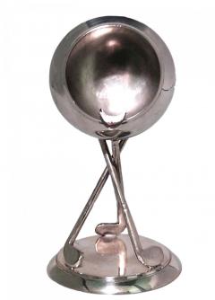 Art Deco Silver Golf Ashtray - 4672083