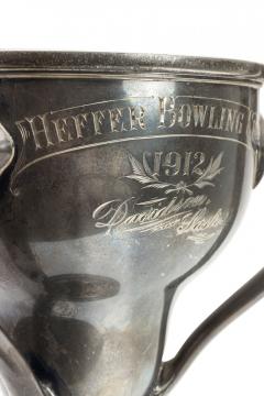 Art Deco Silver Plate Bowling Trophy - 4197892