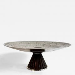Art Deco Silver Plated Pedestal Bowl - 3347843