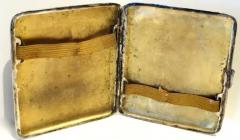 Art Deco Silver and Enamel Risque Cigarette Case Circa 1920 - 3505515