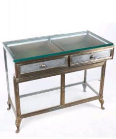 Art Deco Silvered Bronze and Glass Vitrine - 2926047