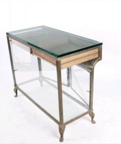 Art Deco Silvered Bronze and Glass Vitrine - 2926051
