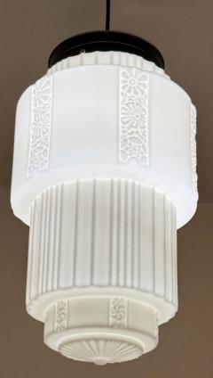 Art Deco Skyscraper Semi Flush Mount Ceiling Light Fixture Made in USA - 4046311