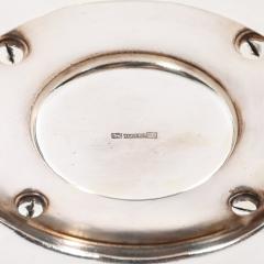 Art Deco Skyscraper Style Apollo Co Silver Plated Bowl w Chevron Motif - 4347272