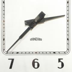 Art Deco Skyscraper Style Grandfather Clock in Walnut with Black Lacquer Accents - 4622438