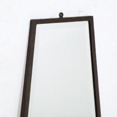 Art Deco Skyscraper Style Oil Rubbed Bronze Pyramidal Mirror w Beveled Detail - 3352272