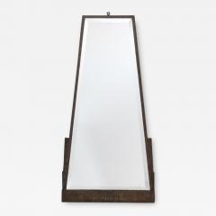 Art Deco Skyscraper Style Oil Rubbed Bronze Pyramidal Mirror w Beveled Detail - 3359958