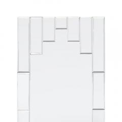 Art Deco Skyscraper Style Rectangular Tessellated Mirror with Beveled Detailing - 4550558
