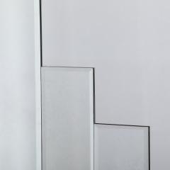 Art Deco Skyscraper Style Rectangular Tessellated Mirror with Beveled Detailing - 4744579
