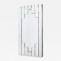 Art Deco Skyscraper Style Rectangular Tessellated Mirror with Beveled Detailing - 4746280