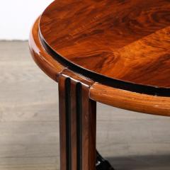 Art Deco Skyscraper Style Side Occasional Table in Book Matched Walnut - 3108645