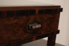 Art Deco Small Furniture Nightstand Walnut and Macassar France circa 1930 - 1017071