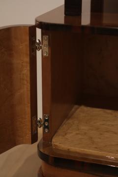 Art Deco Small Furniture Nightstand Walnut and Macassar France circa 1930 - 1017076