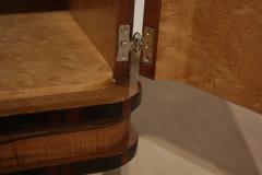 Art Deco Small Furniture Nightstand Walnut and Macassar France circa 1930 - 1017078