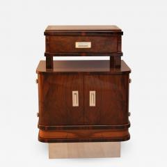 Art Deco Small Furniture Nightstand Walnut and Macassar France circa 1930 - 1017640