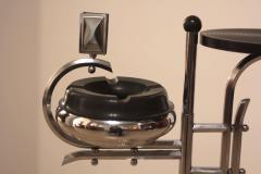 Art Deco Smoking Table Chromed Steel France circa 1930 - 1080019