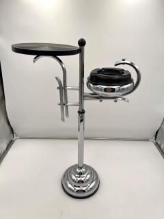 Art Deco Smoking Table by Demeyere Chromed Metal Bakelite Belgium circa 1920 - 2597204