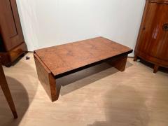 Art Deco Sofa Table Amboyna Roots Veneer France circa 1930 - 2958295