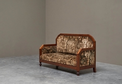 Art Deco Sofa in Solid Wood and Tapisserie 1930s - 4803465
