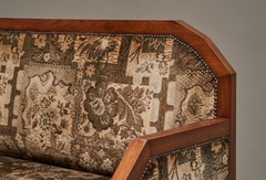 Art Deco Sofa in Solid Wood and Tapisserie 1930s - 4803483