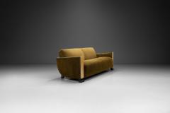 Art Deco Sofa with Burl Birch Armrests Europe ca 1930s - 4081064
