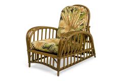 Art Deco Split Reed Rattan Salon Seating Set - 4634122