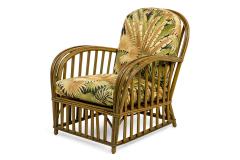 Art Deco Split Reed Rattan Salon Seating Set - 4634123