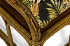 Art Deco Split Reed Rattan Salon Seating Set - 4634126